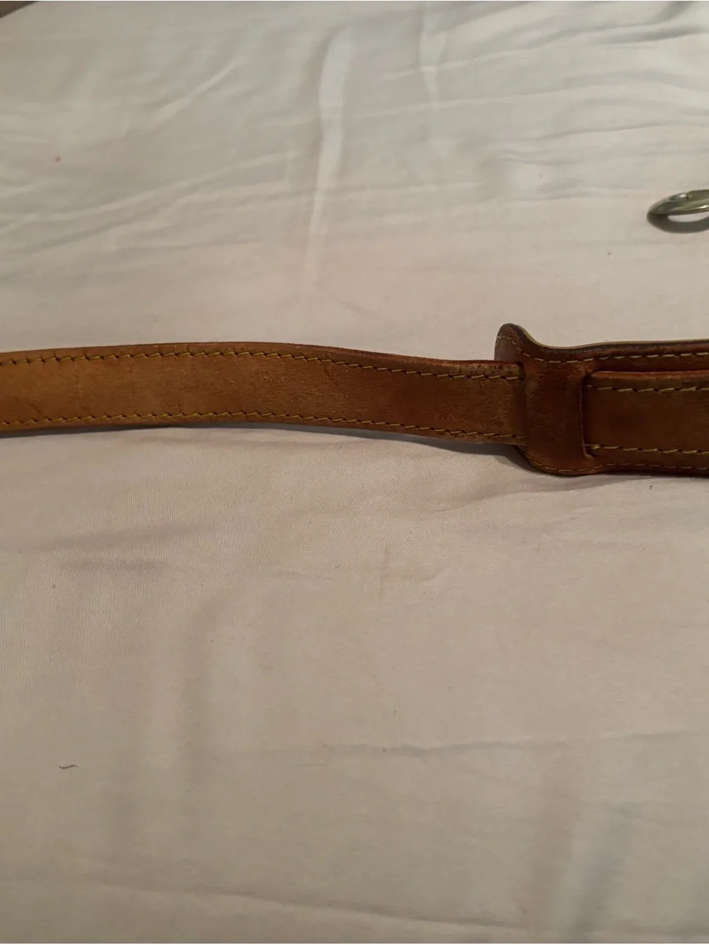 Authentic Louis Vuitton Adjustable Vachetta Leather Shoulder Strap Golden Patina